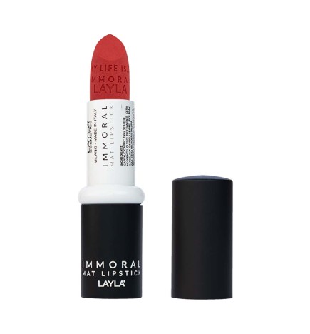 Rossetto IMMORAL MAT LIPSTICK N.13 "Coral Resin", LAYLA