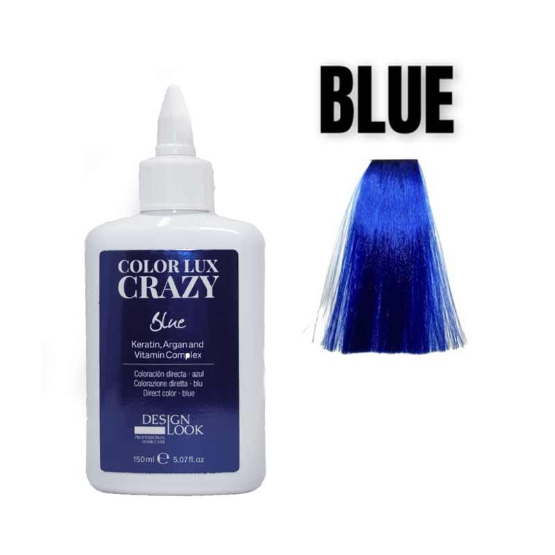 Colore diretto per capelli CRAZY BLUE 150ml Design Look