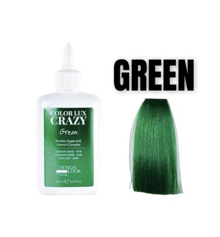 Colore diretto per capelli CRAZY GREEN 150ml Design Look