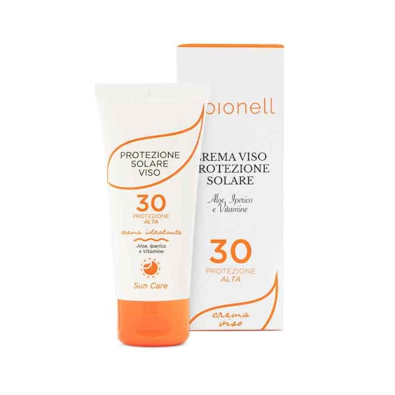 Crema viso protezione solare 30 con Aloe Iperico e Vitamine 50 ml BIONELL