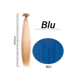 Extension una clip 50/55 cm 100% capelli naturali BLU IRIS